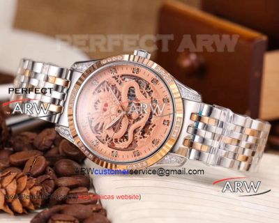 Perfect Replica Patek Philippe Dragon Dial Watch